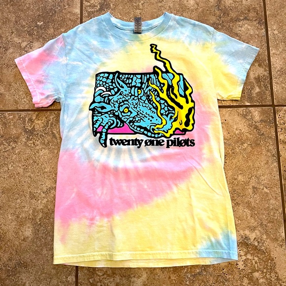 21 Pilots Other - 21 Pilots Tie Dye Band Tshirt Unisex Dragon Music Rock Pop